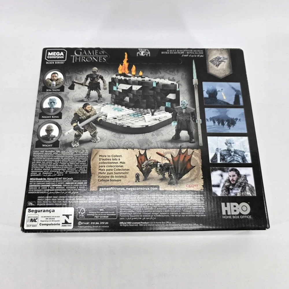 Game of Thrones Battle Beyond the Wall Mega Construx Black Series Set Mega Bloks